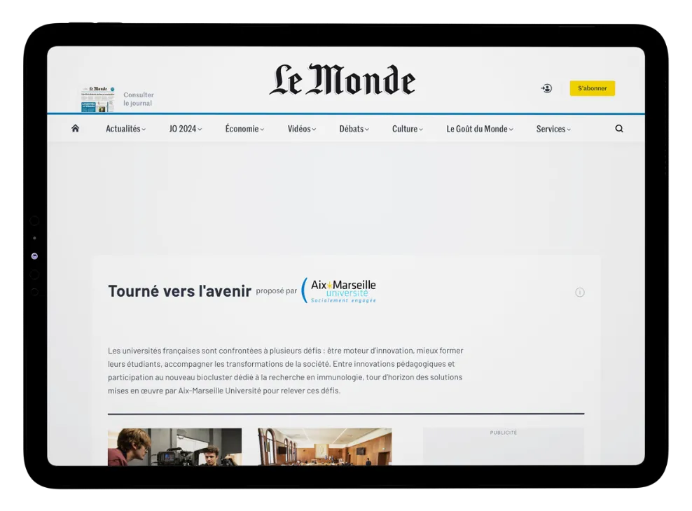 Publication site lemonde.fr